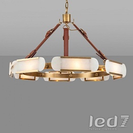 Светильник LED7 Future Lighting Loft Industry Modern - Marble Oval Disk Chandelier
