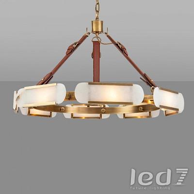 Светильник LED7 Future Lighting Loft Industry Modern - Marble Oval Disk Chandelier