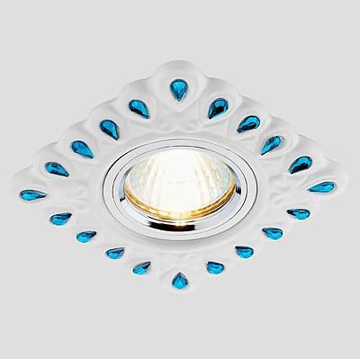 Встраиваемый точечный светильник MR16 из керамики Ambrella Light D5550 W/GR