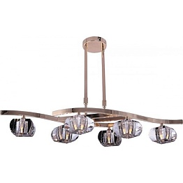 3028-6P Люстра потолочная N-Light, 6 плафонов, золото