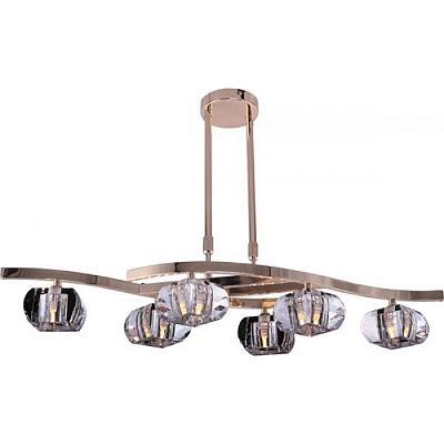 3028-6P Люстра потолочная N-Light, 6 плафонов, золото