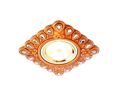 Встраиваемый точечный светильник MR16 из керамики Ambrella Light D5550 SB/CL-A