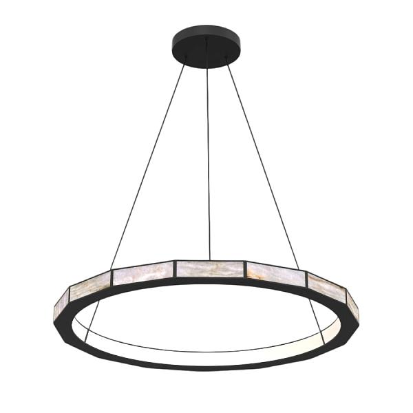 Подвесной светильник MD26030030-1B Matt black / Spanish Alabaster Delight Collection