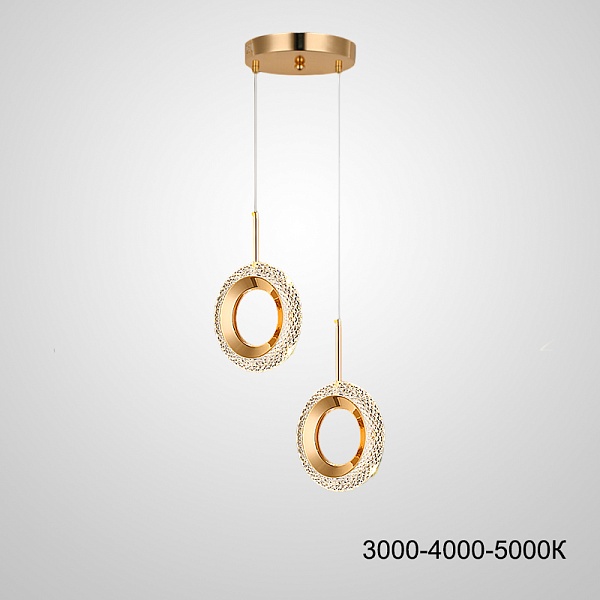 Светильник подвесной ImperiumLoft Kezia Duo Ring Трехцветный Свет 229735-23