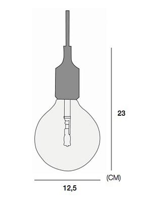 Светильник подвесной Muuto E27 Grey 186763-22 40.036