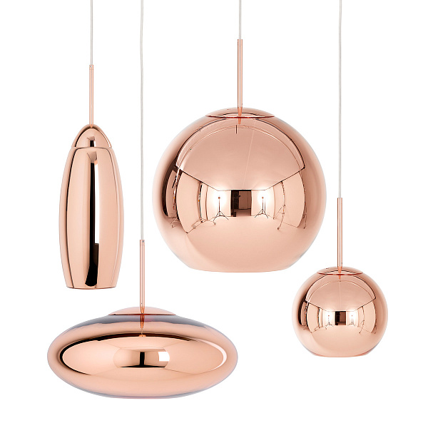 Люстра Tom Dixon Copper Wide Pendant Lamp Loft Concept 40.2366