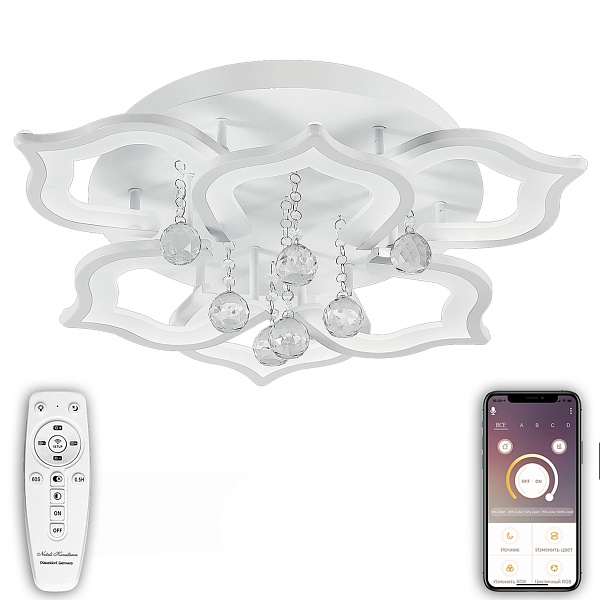 Люстра потолочная светодиодная Natali Kovaltseva HIGH-TECH LED LAMPS 82028