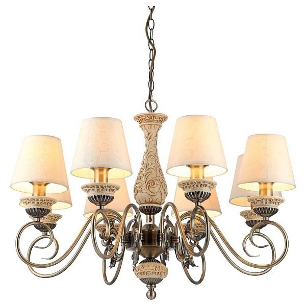Подвесная люстра Arte Lamp Ivory A9070LM-8AB