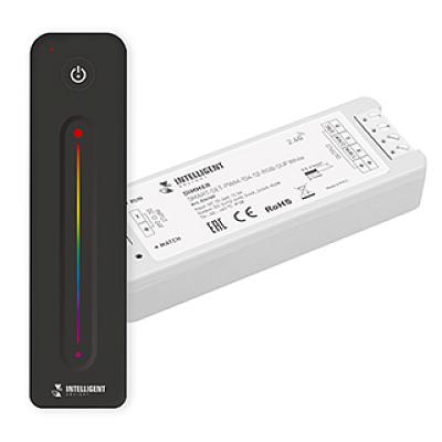 INTELLIGENT ARLIGHT Диммер SMART-SET-PWM-104-52-RGB-SUF White (12-24V, 3x4A, ПДУ LINE, 2.4G) (IARL, 