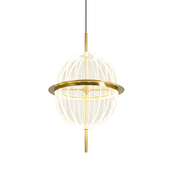 Подвесной светильник Delight Collection 8631P/C gold/clear