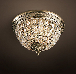 Потолочный светильник RH 19th c. Casbah Crystal Top 30 Loft Concept 40.1017.MT.BL.T1B