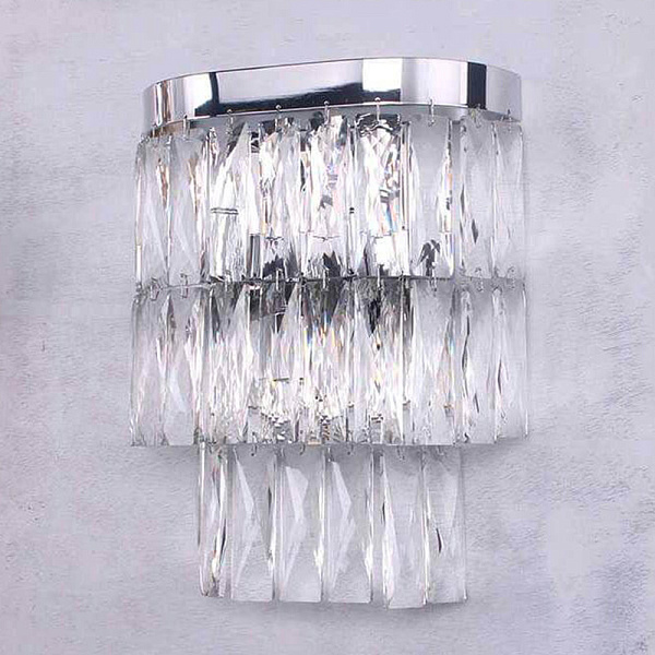 Бра Crystal Pendants Regena Chrome Wall Lamp