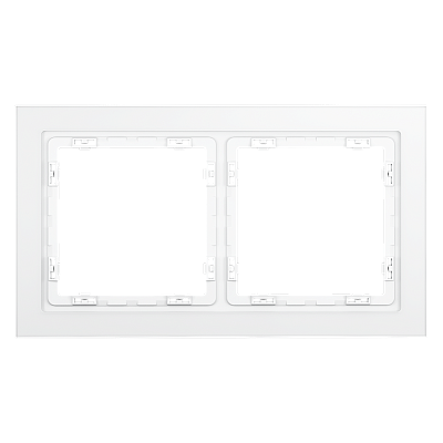 Рамка стеклянная VOLTUM S70 на 2 поста VLS110202