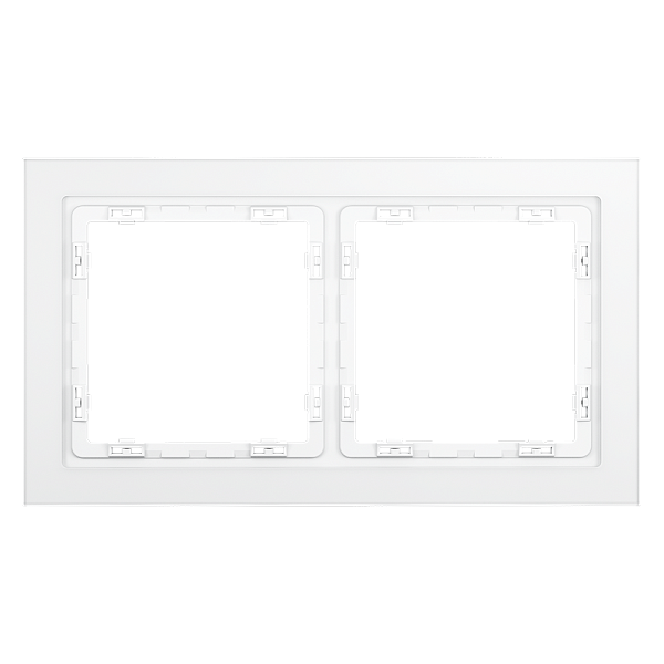 Рамка стеклянная VOLTUM S70 на 2 поста VLS110202