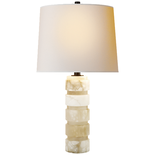 Настольная лампа Visual Comfort Round Chunky Stacked CHA8945ALB-NP