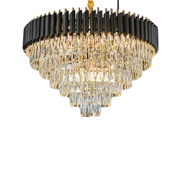 Люстра подвесная LED7 Future Lighting Loft Industry Modern - Black Tubes Odeon Chandelier