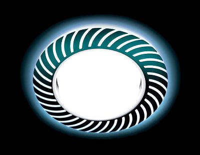 Встраиваемый точечный светильник GX53 с LED подсветкой Ambrella Light G444 WH/CLD