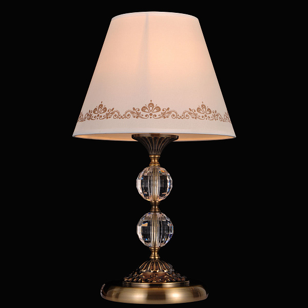 Настольная лампа с хрусталем Natali Kovaltseva Calais 70012-1T ANTIQUE