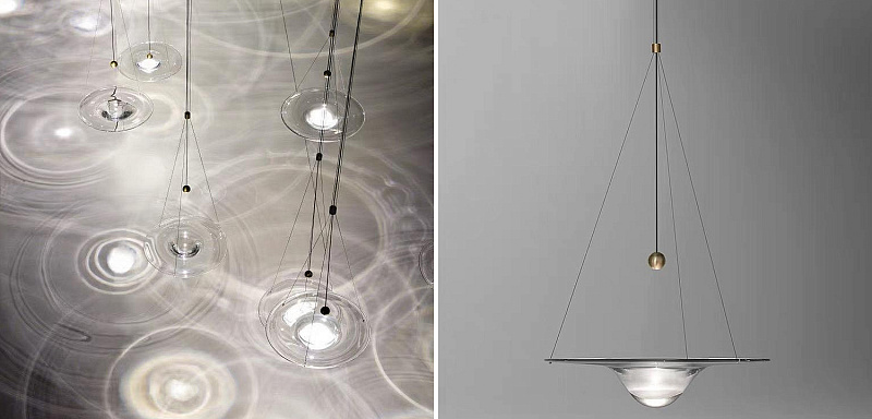 Светильник подвеснойHesitation Lamp, имитирующий каплю воды Loft-Concept 40.6261-0