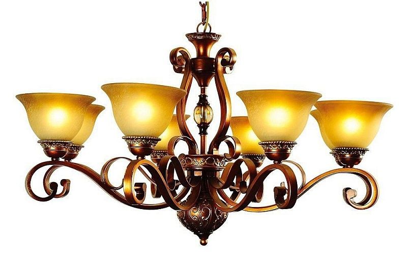 SL107.303.08 — Люстра подвесная ST Luce, 8 плафонов, бежевый, бронза