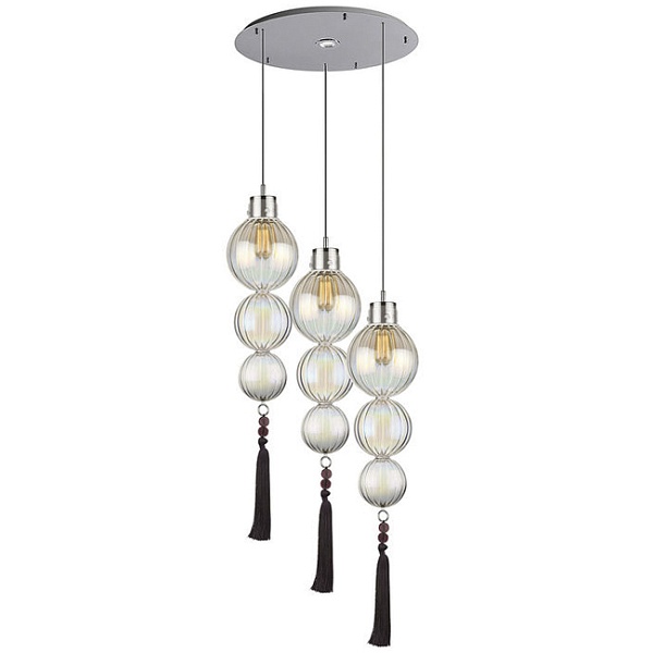 Люстра Heathfield Lighting - Medina Circle 3 Chandelier | Латунь + Коричневый
