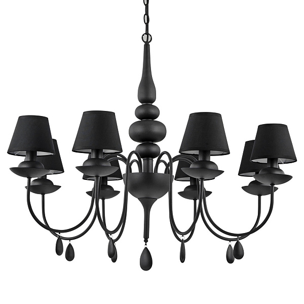 Подвесная люстра Ideal Lux Blanche SP8 Nero