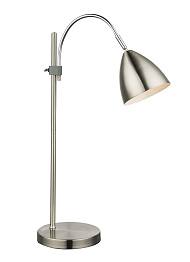 Настольная лампа GLOBO 24857, никель, E14, 1x40W