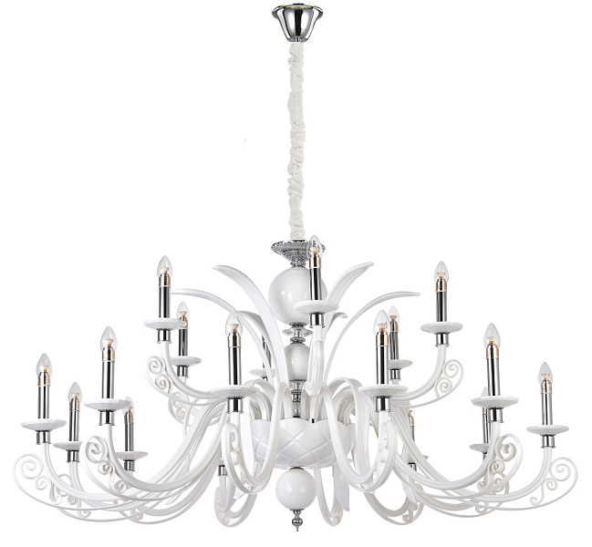 Люстра Crystal Lux LETISIA SP12+6 WHITE