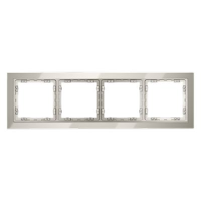 Рамка стеклянная VOLTUM S70 на 4 поста VLS110403