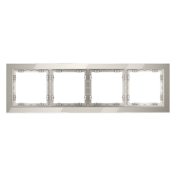 Рамка стеклянная VOLTUM S70 на 4 поста VLS110403