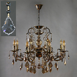 Подвесная люстра Ambiente 8888/8 PB Leaf crystal
