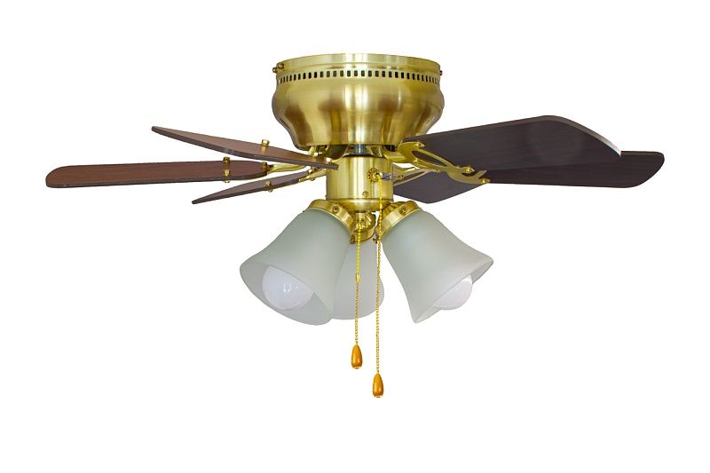 Люстра-вентилятор Dreamfan Fast Satin Brass 76 54075DFN