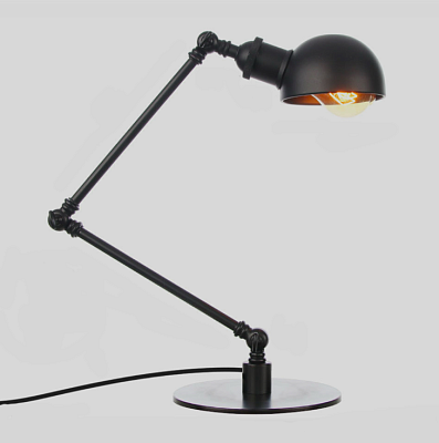 Настольная лампа Cone A|H 20th c.Factory Filament Table Lamp Black AMG007488