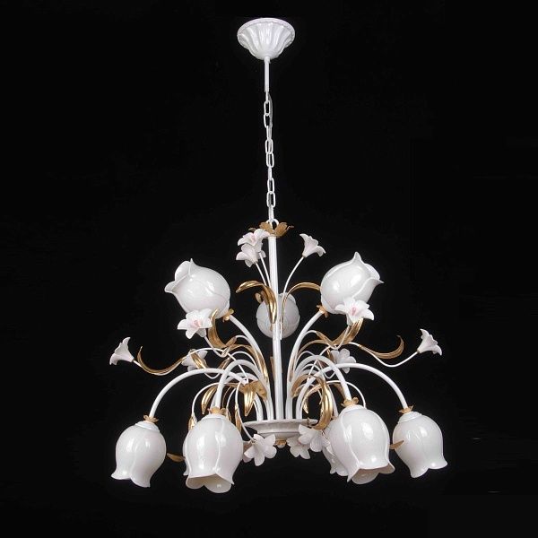 SL109.503.09 — Люстра подвесная ST Luce, 9 плафонов, белый, золото