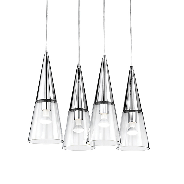 Подвесной светильник Ideal Lux CONO SP3 CROMO