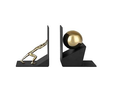 Держатель для книг ArtHomeDecor GLOBAL WORK 7298 GOLD & BLACK