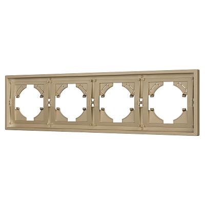 Рамка пластиковая на 4 поста Arlight FRM-TENDO-SFPL-4-GD 054663