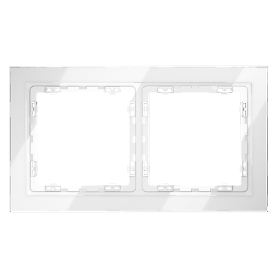 Рамка стеклянная VOLTUM S70 на 2 поста VLS110201