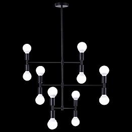 Потолочная люстра Natali Kovaltseva LOFT LUX 75129/12C BLACK