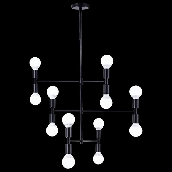 Потолочная люстра Natali Kovaltseva LOFT LUX 75129/12C BLACK