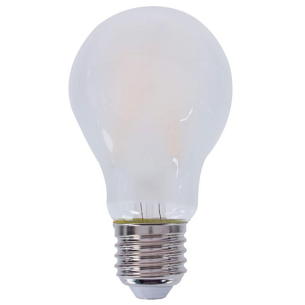 Белая матовая лампочка LED E27 6W холодный свет