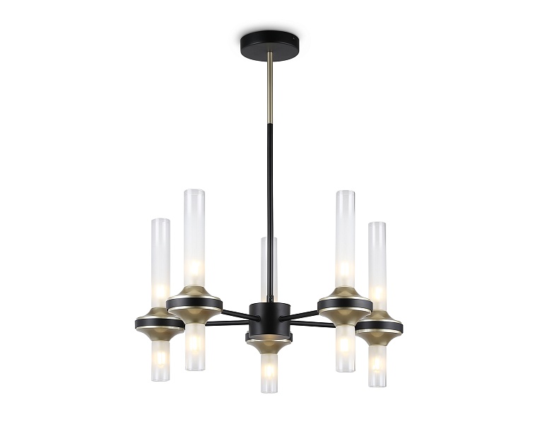 Люстра со стеклянными плафонами на штанге Ambrella Light LH55351