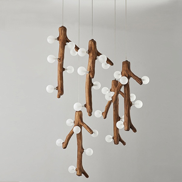 Люстра Tree branch Circle Chandelier | 5 подвесов