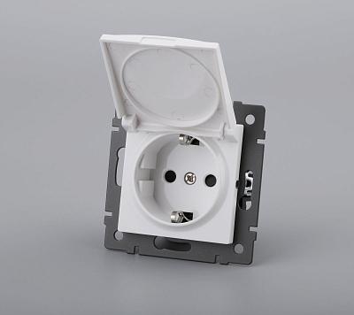 Механизм розетки влагозащищённый Arlight SCT-MCP-PL-WH-V (250V, 16A) 049833