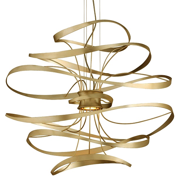 Люстра Corbett Lighting 213-43 Calligraphy LED 34 | D 80 см, Золотой Шампань