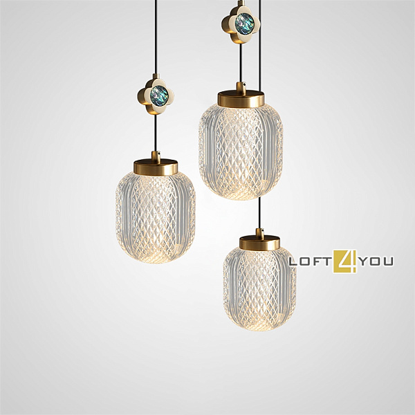 Дизайнерский светильник Tiffani Brass 2 L08854