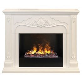 3D-Электрокамин RealFlame Victoria 26 WT 3D Cassette 630 + Black вставка 338070