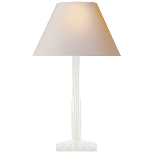 Настольная лампа Visual Comfort Strie Fluted Column CHA8707WHT-NP