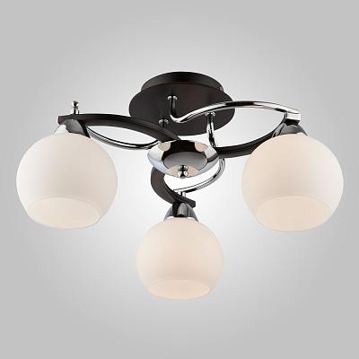 Люстра потолочная 9654/3 хром/черный