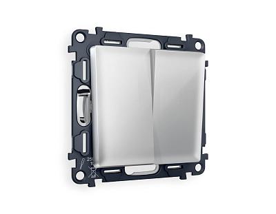 Комплект механизма 2-клавишного перекрестного выключателя Ambrella Volt ALFA MA403030